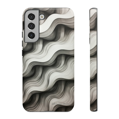 The "Geometric Waves" Cell Phone Case -Tough Cases