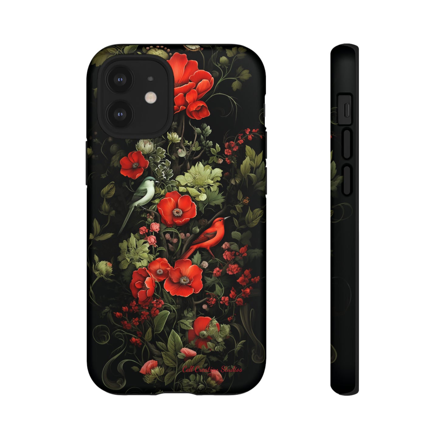 "Floral Serenade Elegance" -Tough iPhone Cases