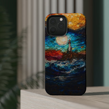 "Coastal Canvas Guardian" -MagSafe Tough iPhone Cases