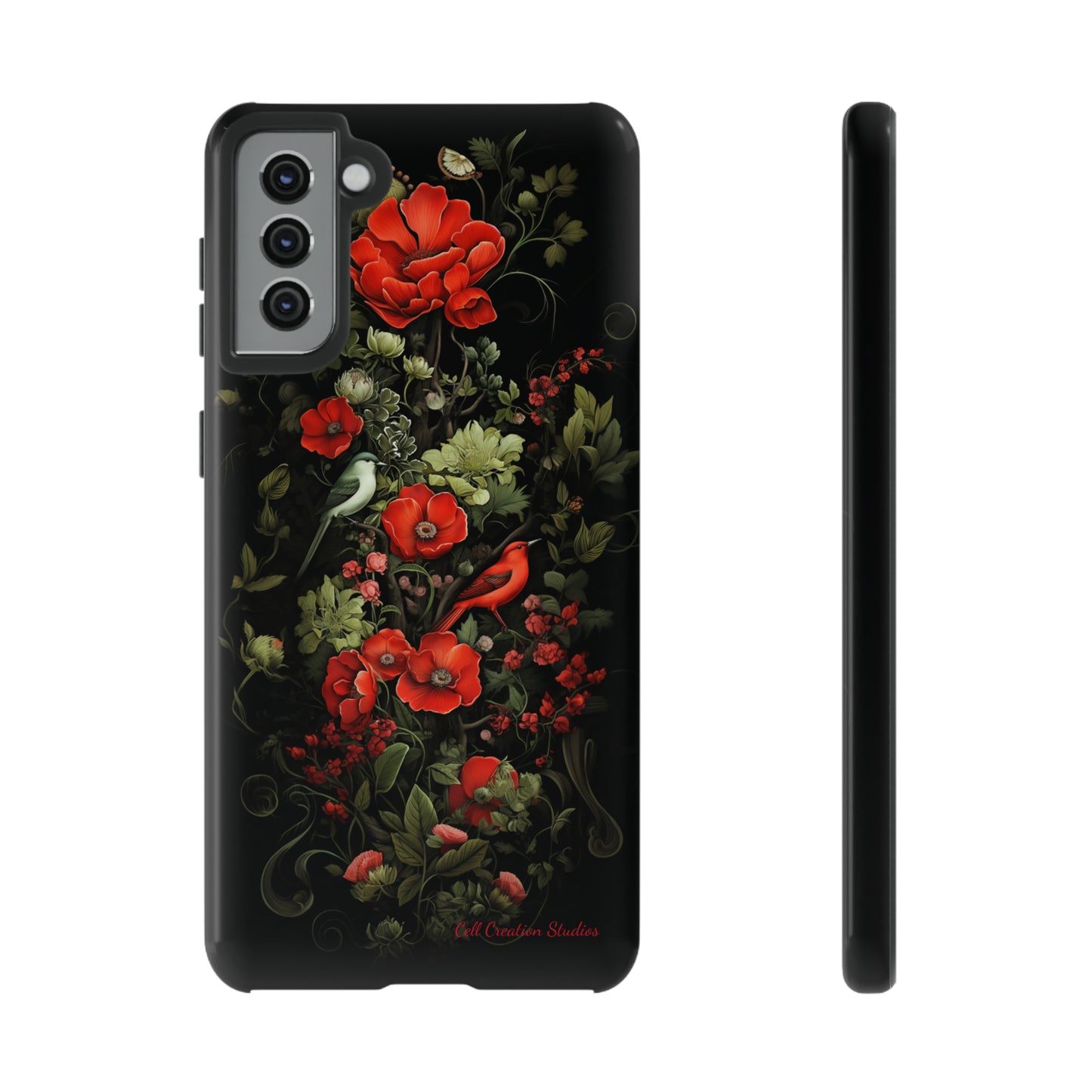 "Floral Serenade Elegance" -Tough Samsung Phone Cases