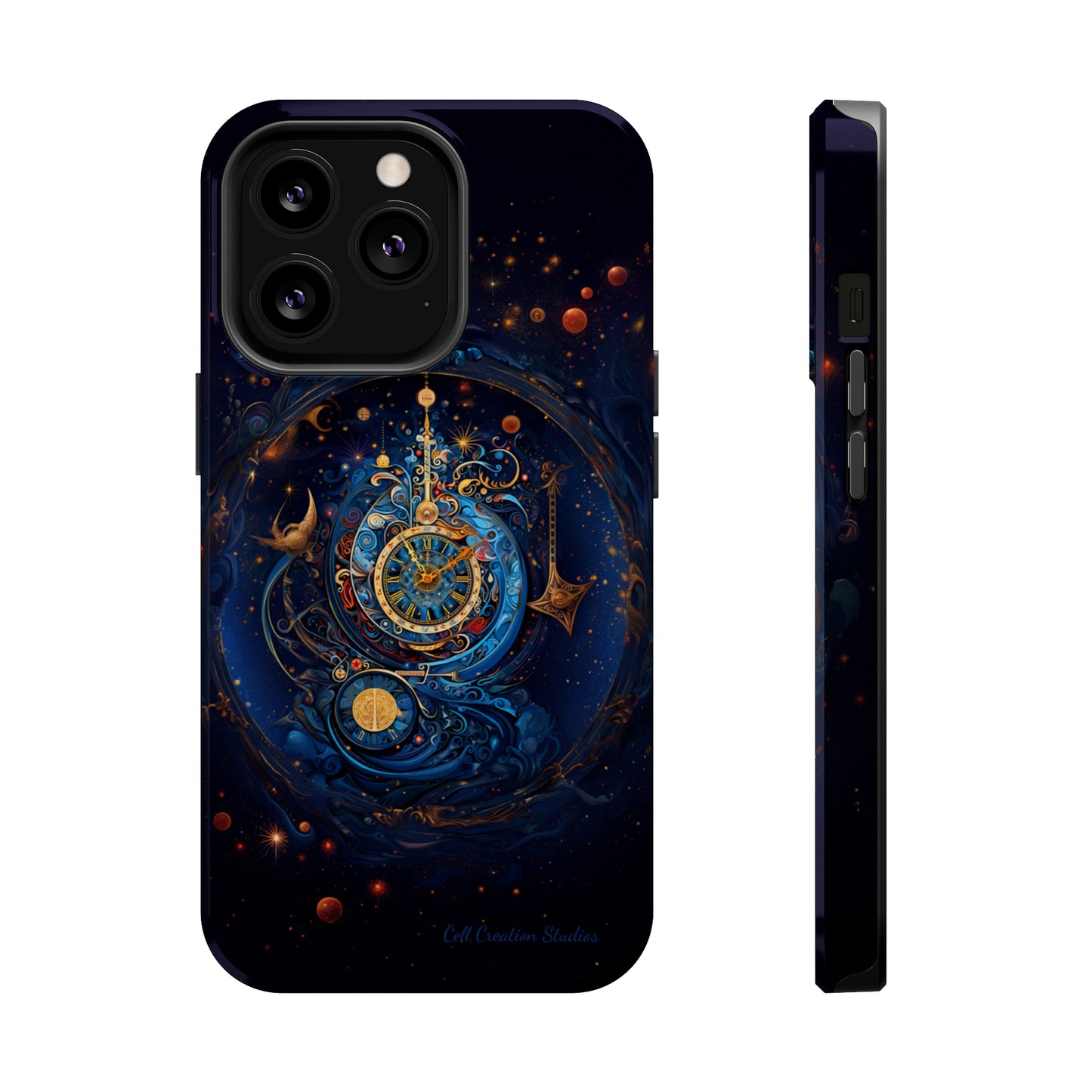 "Cosmic Clock Elegance" -MagSafe Tough iPhone Cases