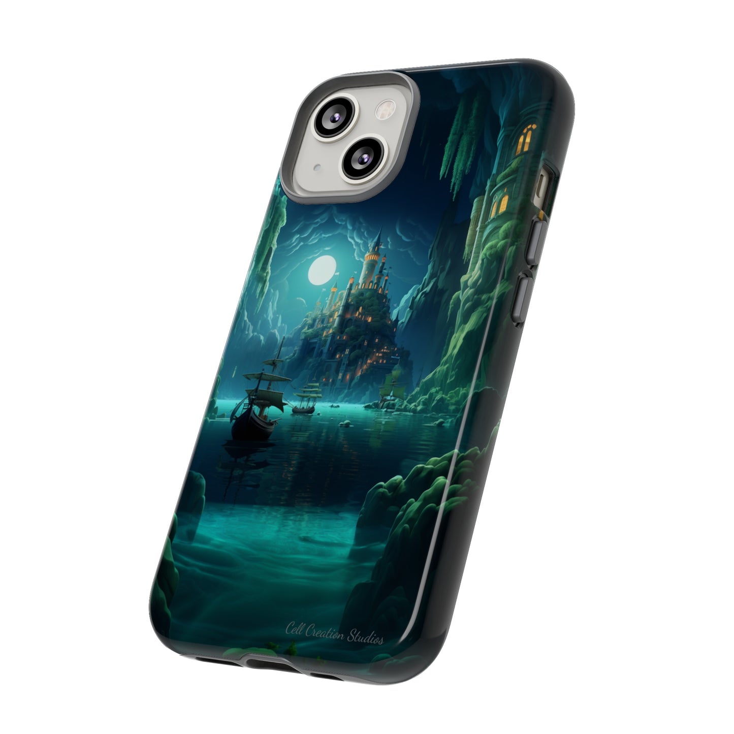 Introducing the "Moonlit Ancient City" Cell Phone Case – Explore Mysteries in the Glow of Moonlight -Tough Cases