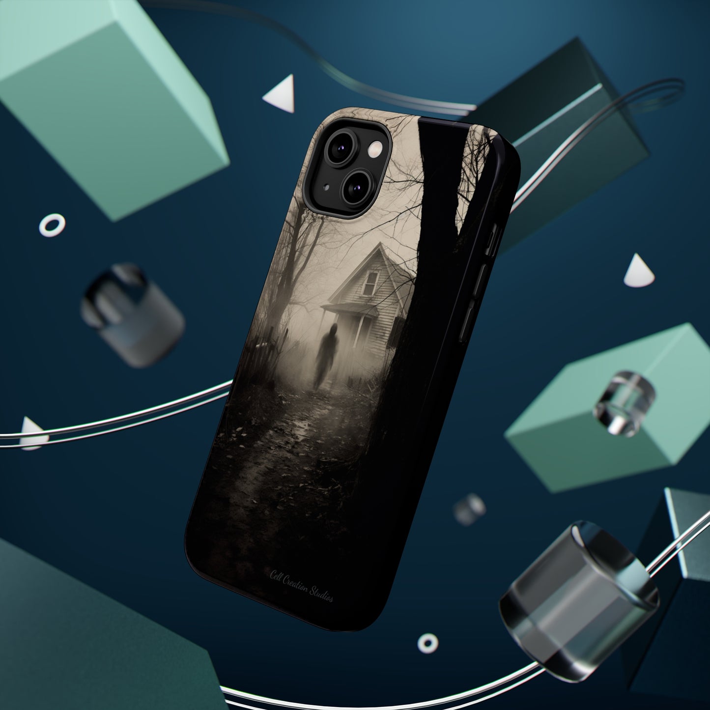 Introducing the "Ethereal Encounter" Cell Phone Case – Unveil the Mystery of the Ghostly Presence -MagSafe Tough Cases