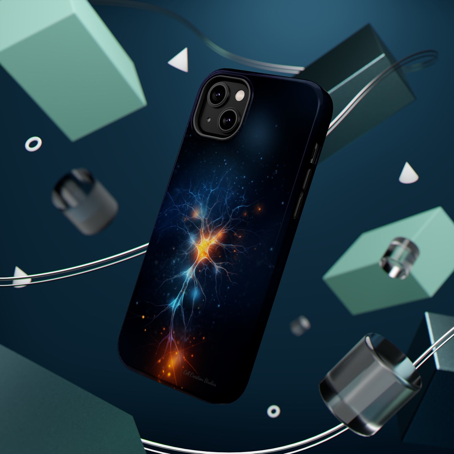 Introducing the "Luminous Neuron" Cell Phone Case – Illuminate Your Connection! -MagSafe Tough Cases