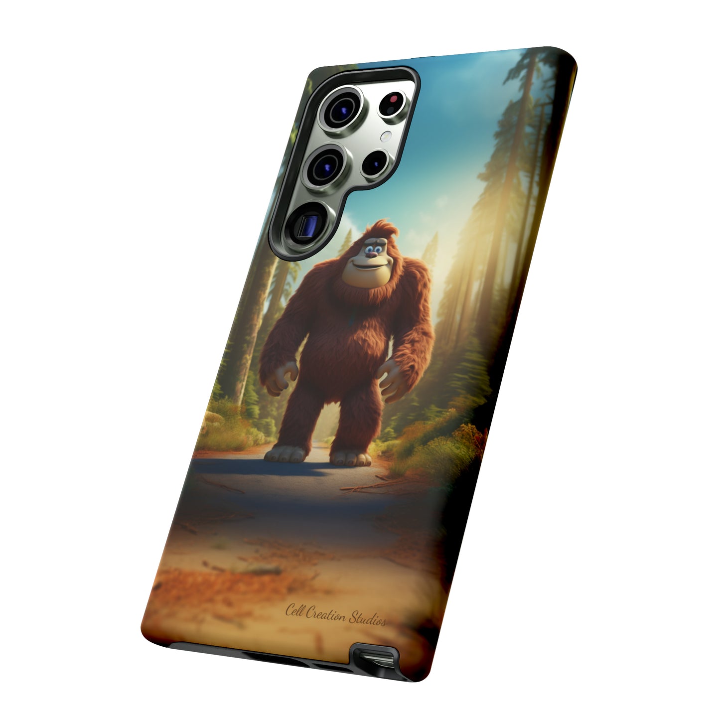 The "Trail Trekker" Bigfoot Cartoon Phone Case -Tough Cases