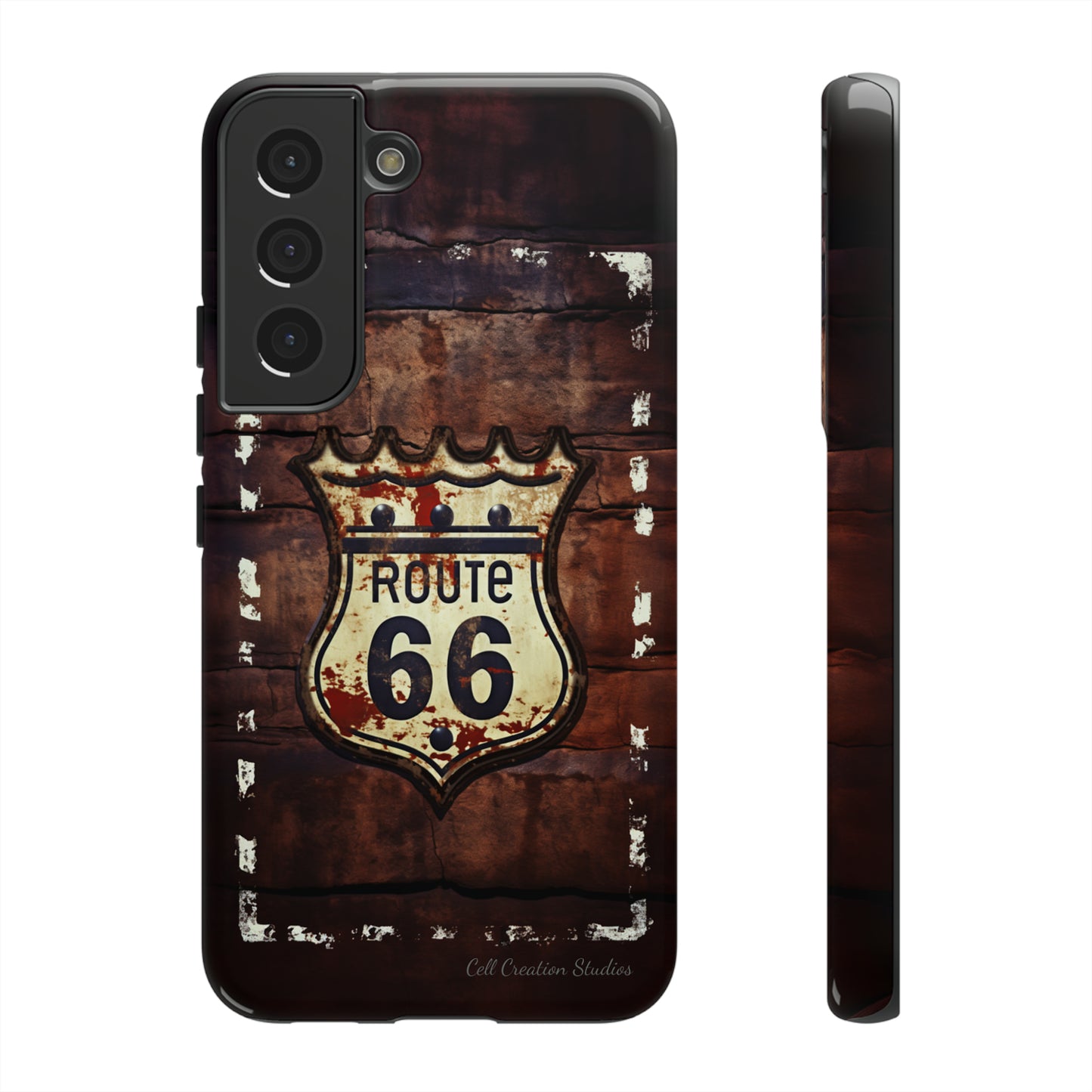 "Retro Route 66" Phone Case -Tough Cases