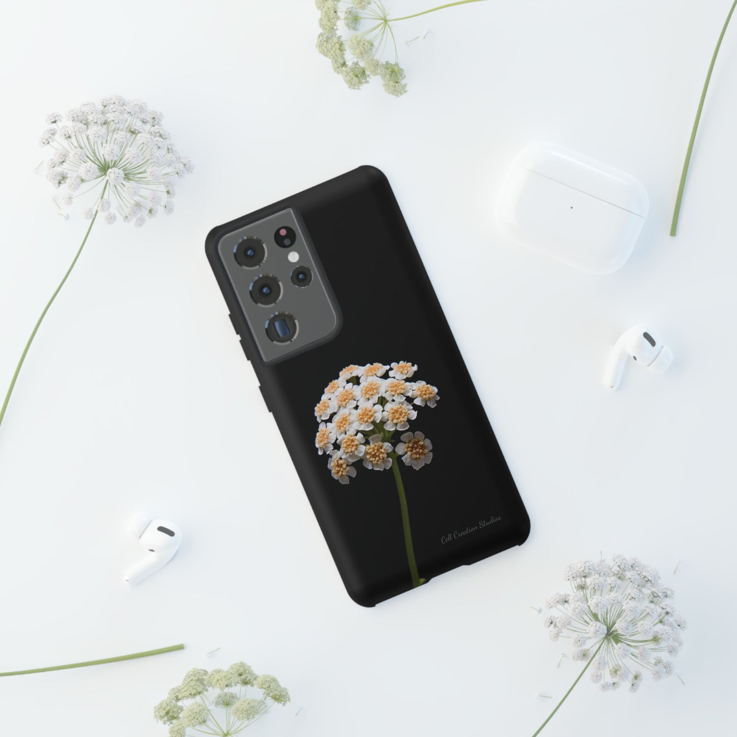 "Elegant Yarrow Bloom" -Tough Samsung Phone Cases