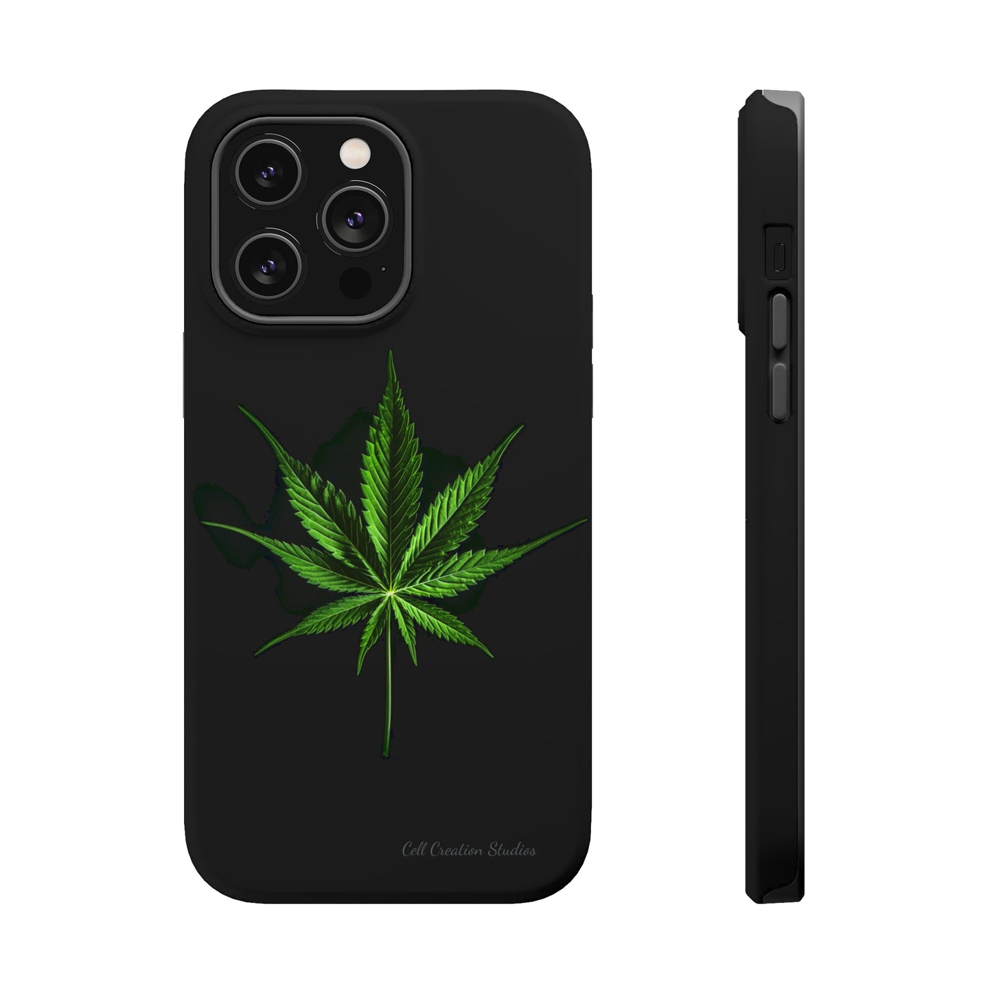 "Cannabis Chic" Marijuana Leaf Phone Case -MagSafe Tough Cases