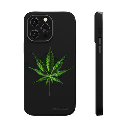 "Cannabis Chic" Marijuana Leaf Phone Case -MagSafe Tough Cases