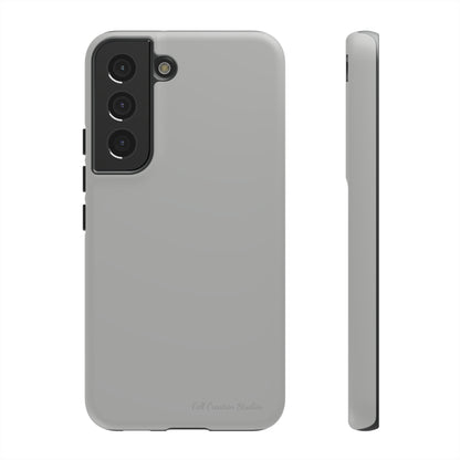 "Sleek Silver Essence" -Tough Samsung Phone Cases