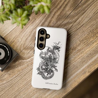 "Samurai and Dragon Sketch" -Tough Samsung Galaxy Cases