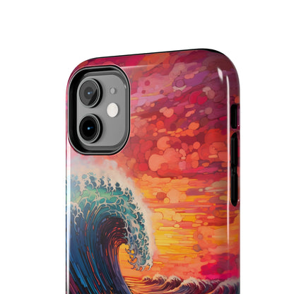 "Colorful Ocean Wave" Cell Phone Case -Tough Phone Cases