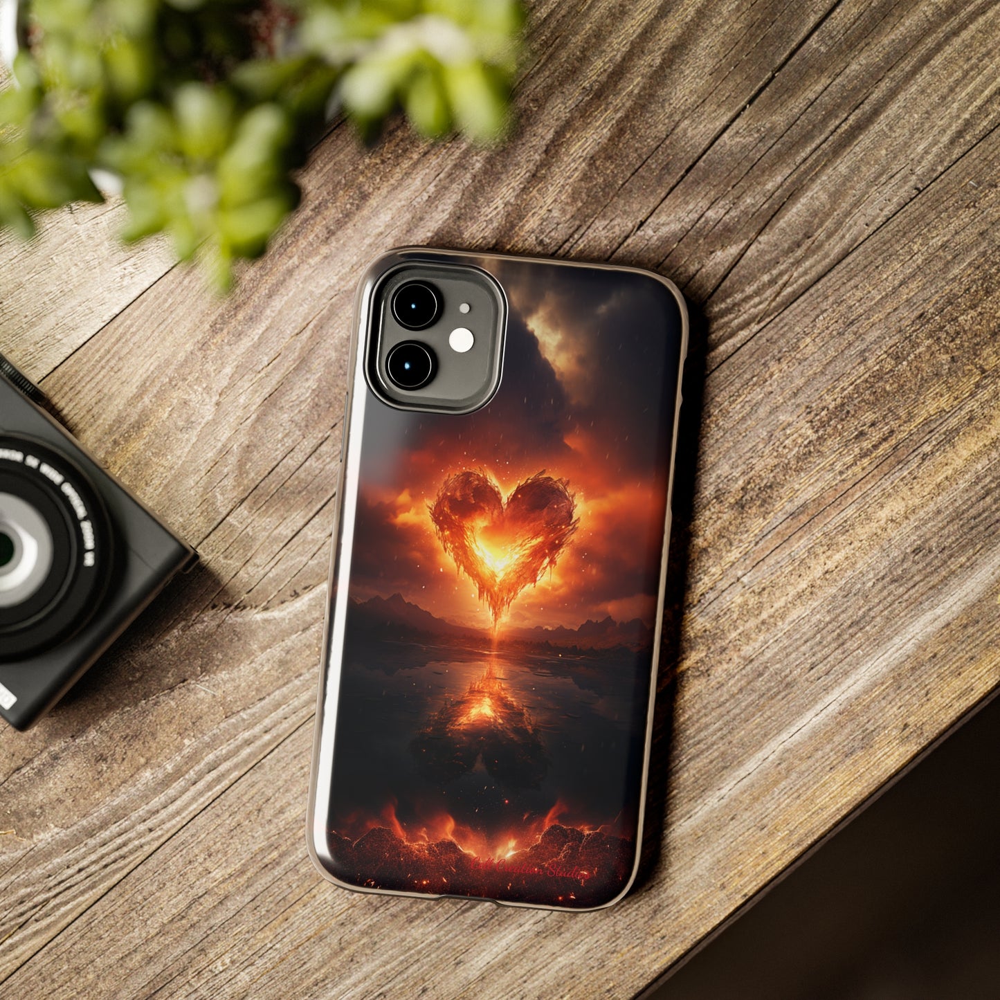 Introducing the "Flaming Heart" Cell Phone Case – Ignite Your Passion! -Tough Phone Cases