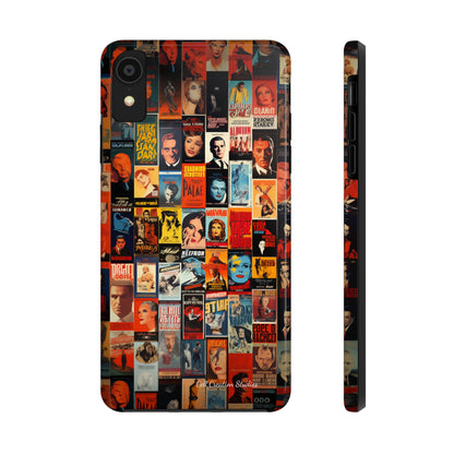 Introducing the "Vintage Movie Poster Collage" Cell Phone Case – Timeless Hollywood Charm -Tough Phone Cases