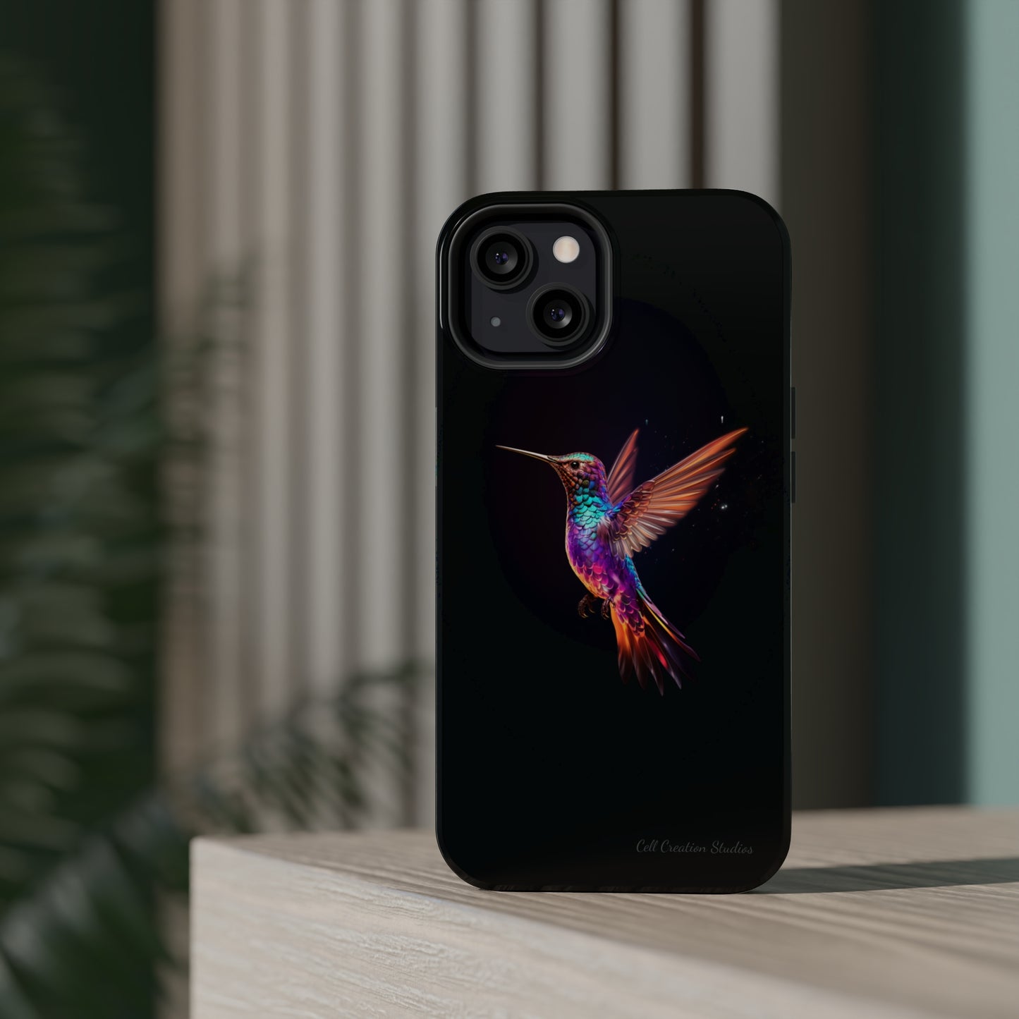 Introducing the "Enchanted Hummingbird" Cell Phone Case – Elegance Meets Nature -MagSafe Tough Cases