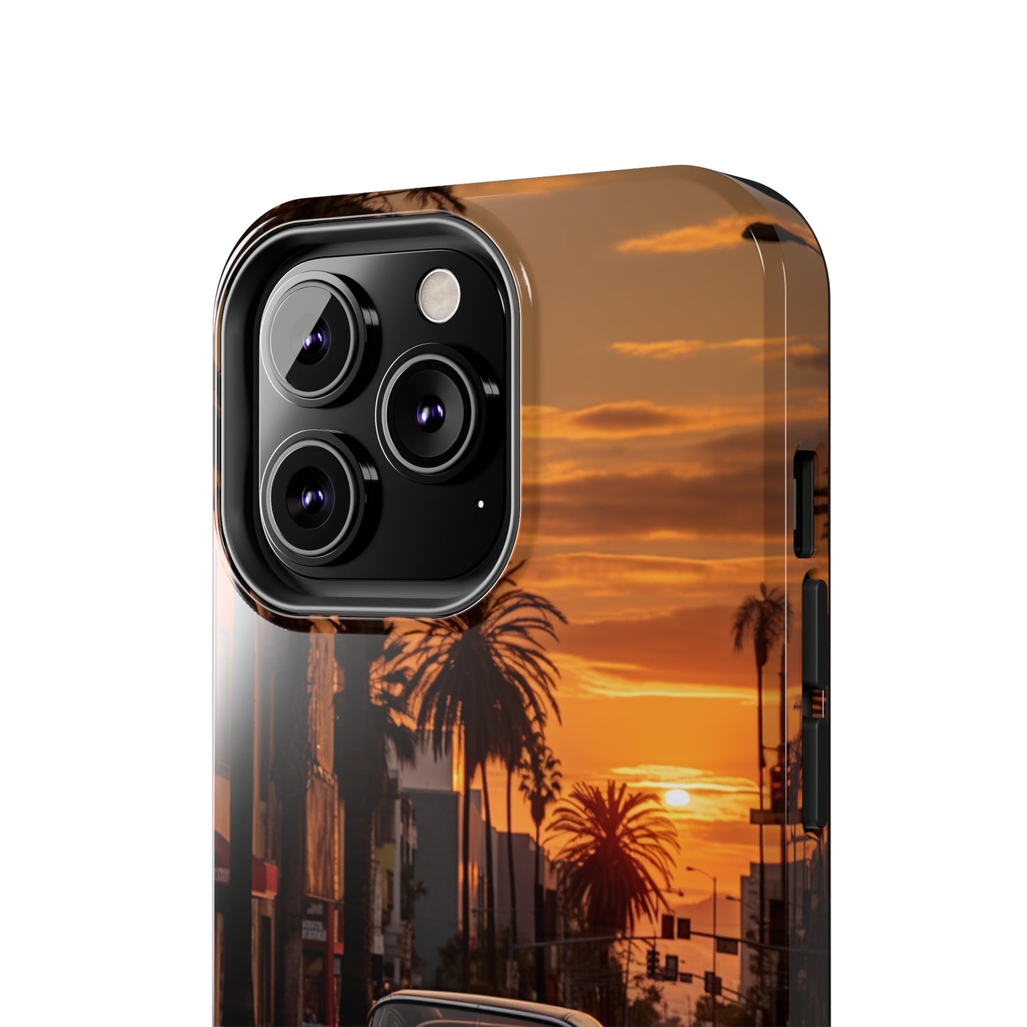 "Sunset Boulevard Classic Red Car" Cell Phone Case -Tough Phone Cases