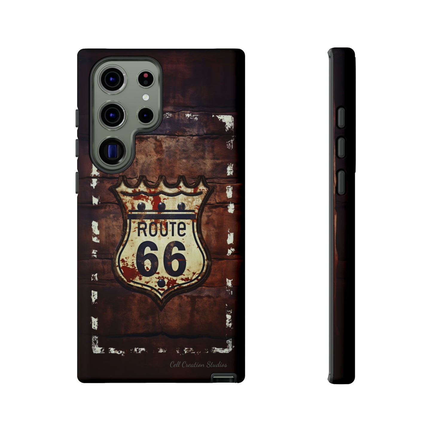 "Retro Route 66" Phone Case -Tough Cases