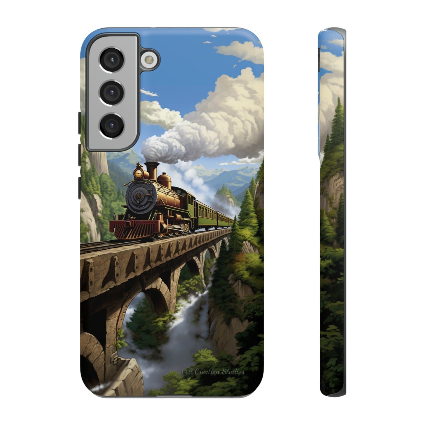 The "Scenic Mountain Train" Phone Case -Tough Cases