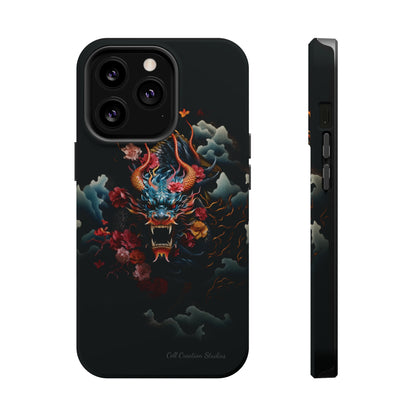 Introducing the "Japanese Dragon Majesty" Cell Phone Case – Embrace the Legend in Style -MagSafe Tough Cases