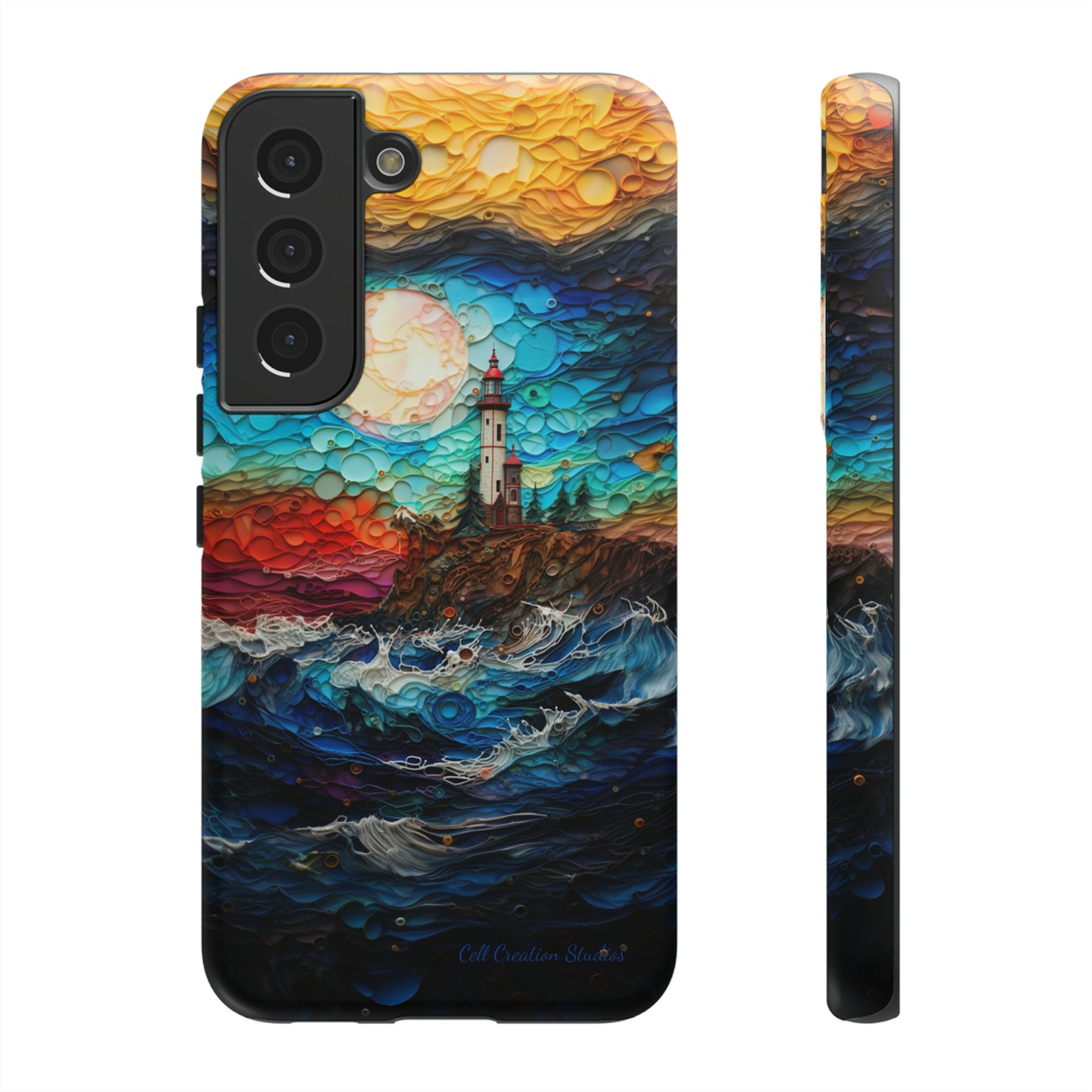 "Coastal Canvas Guardian" -Tough Samsung Phone Cases