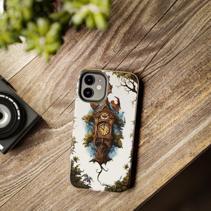 Introducing the "Timeless Charm Cuckoo Clock" Cell Phone Case – Embrace Vintage Elegance -Tough Phone Cases