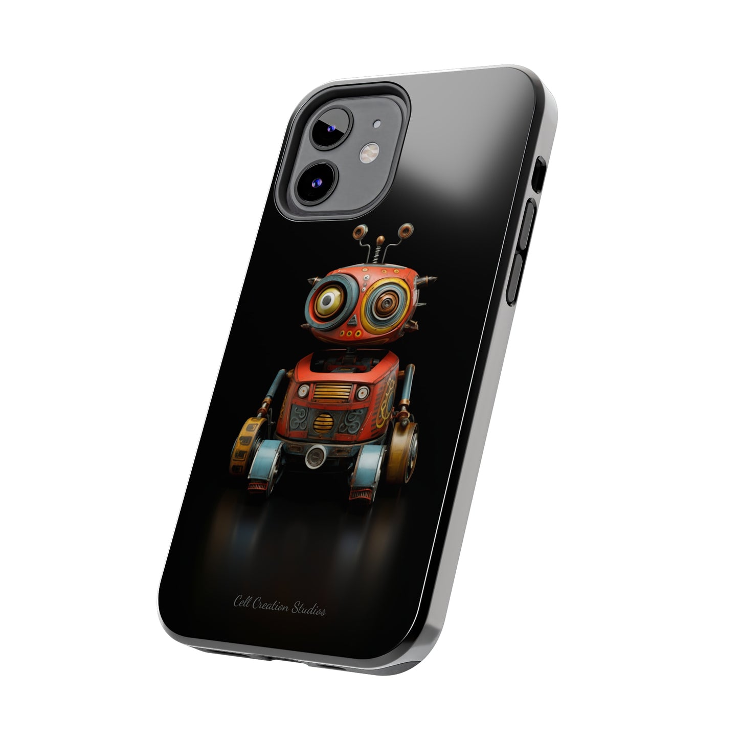 Introducing the "Toy Robot Delight" Cell Phone Case – Embrace Nostalgia with a Playful Robotic Companion! -Tough Phone Cases