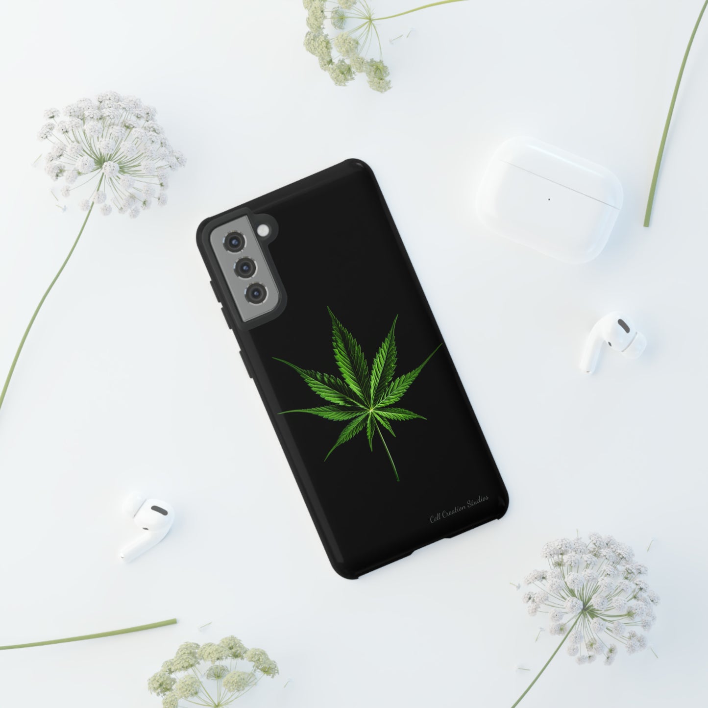 "Cannabis Chic" Marijuana Leaf Phone Case -Tough Cases