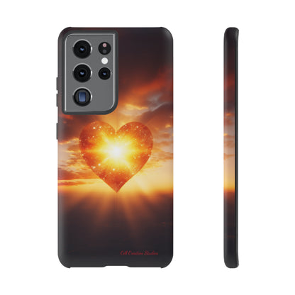 Introducing the "Sunlit Heart" Cell Phone Case – Embrace Love and Radiance -Tough Cases