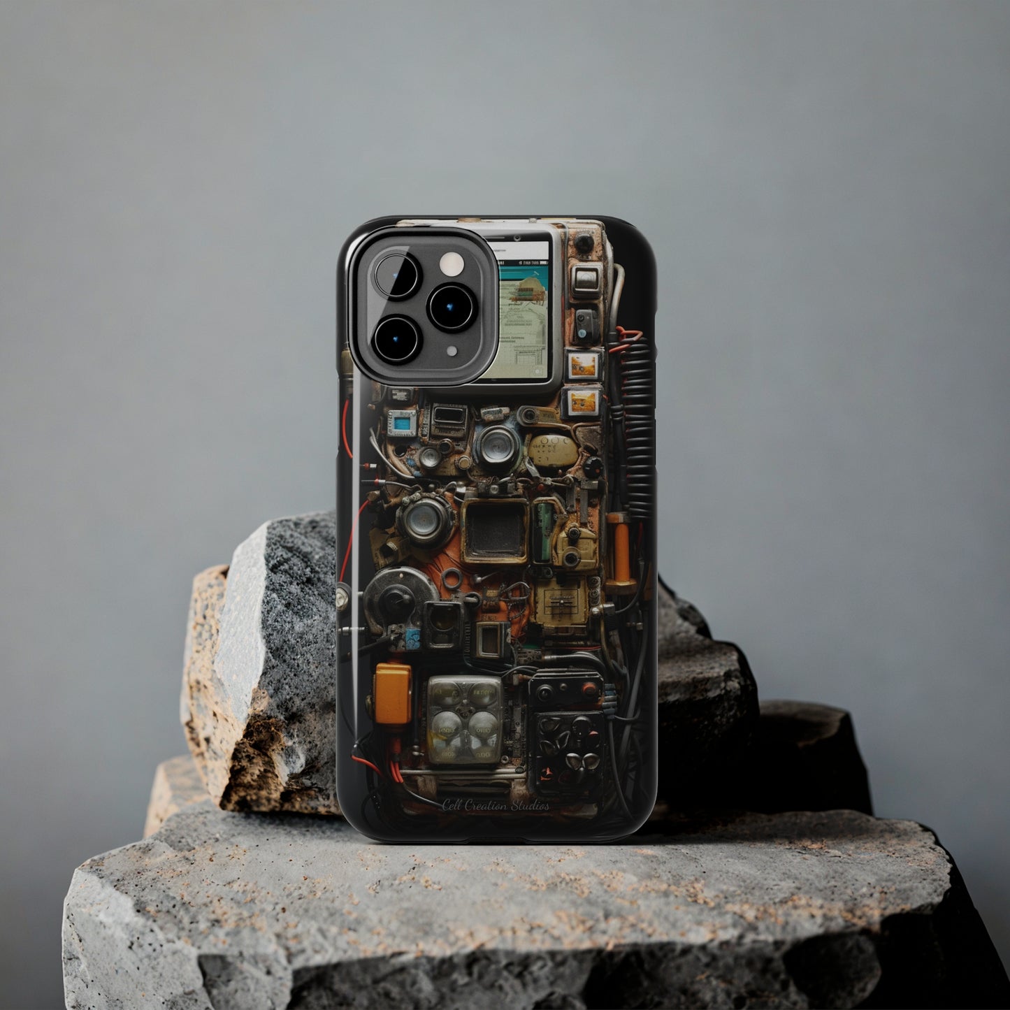 Introducing the "Tech Insight" Cell Phone Case – Explore Inner Workings with Transparent Design -Tough Phone Cases