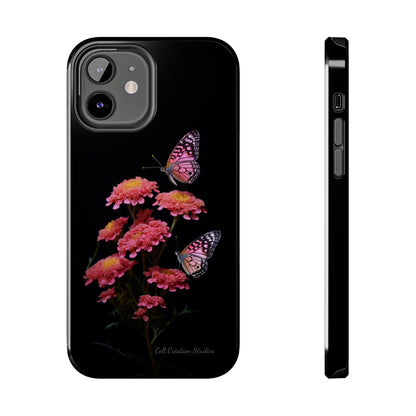 "Achillea Desert Eve Deep Rose & Butterfly" Phone Case -Tough Phone Cases