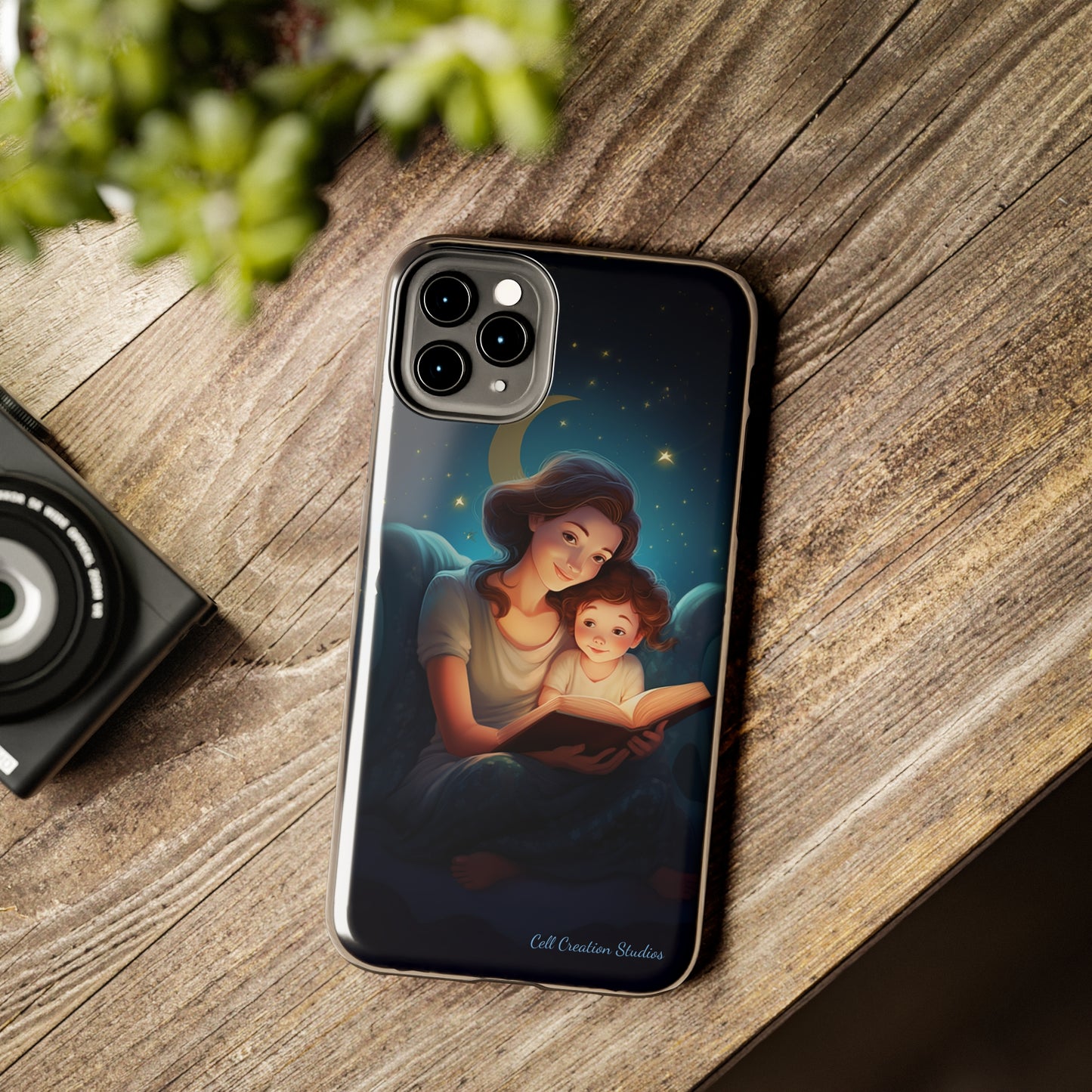 Introducing the "Bedtime Story Bliss" Cell Phone Case – Cherish Heartwarming Moments with Every Glance -Tough Phone Cases