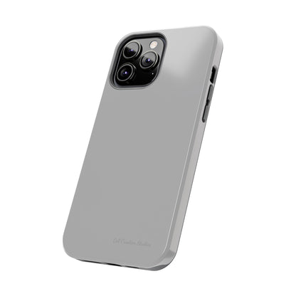 "Sleek Silver Essence" -Tough iPhone Cases