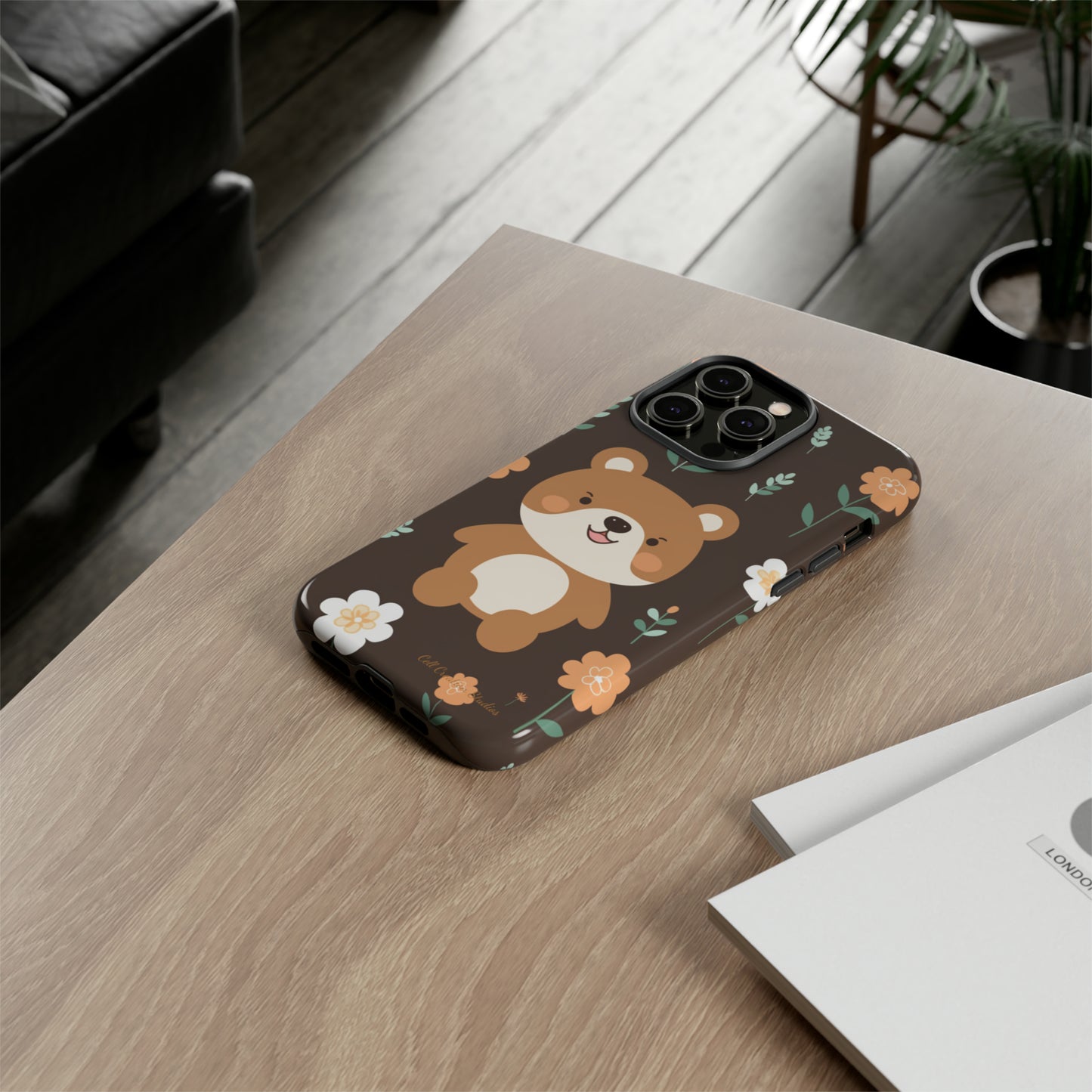 "Floral Bear Elegance" -Tough Phone Cases