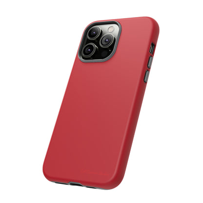 "Bold Crimson Shield" -Tough iPhone Cases