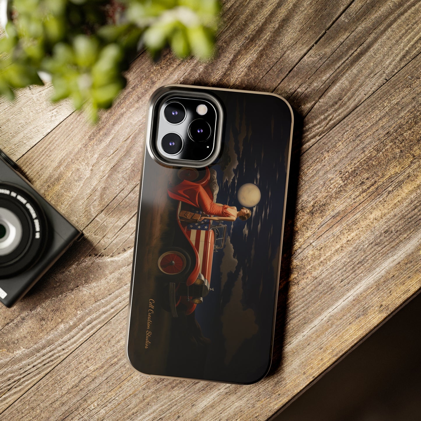 Introducing the "Desert Dreamer - 1920s Americana" Cell Phone Case – Embrace Nostalgic Elegance with Vintage Desert Charm -Tough Phone Cases