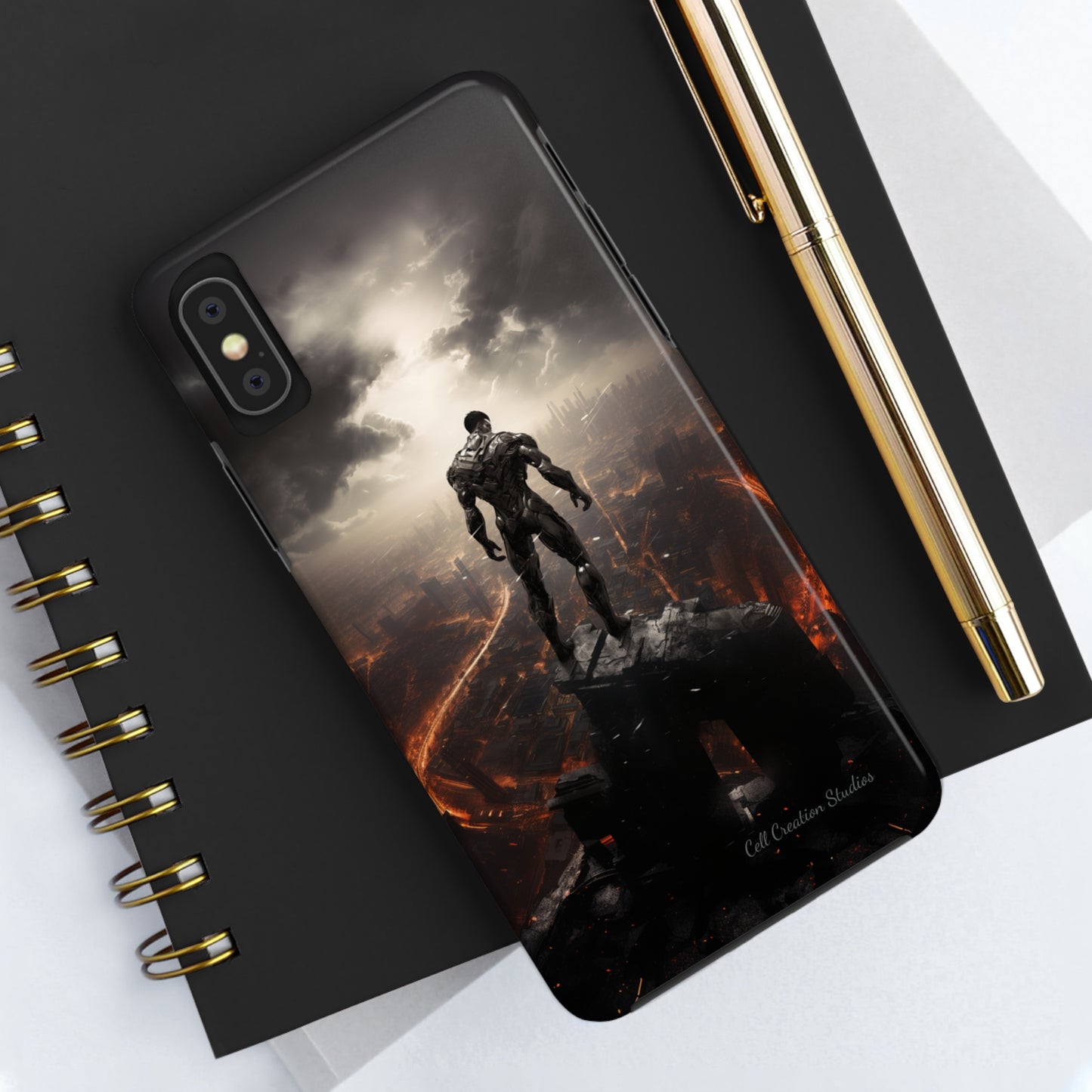 Introducing the "Cyber Guardian" Cell Phone Case – Embrace Futuristic Heroism -Tough Phone Cases