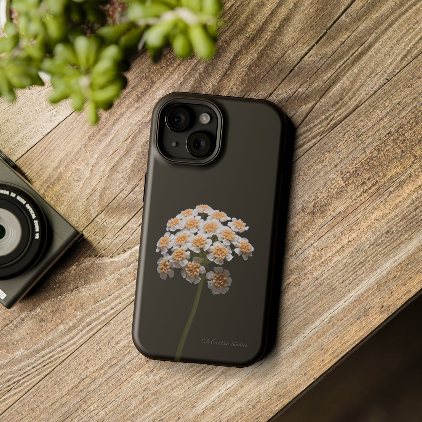 "Elegant Yarrow Bloom" Phone Case -MagSafe Tough Cases