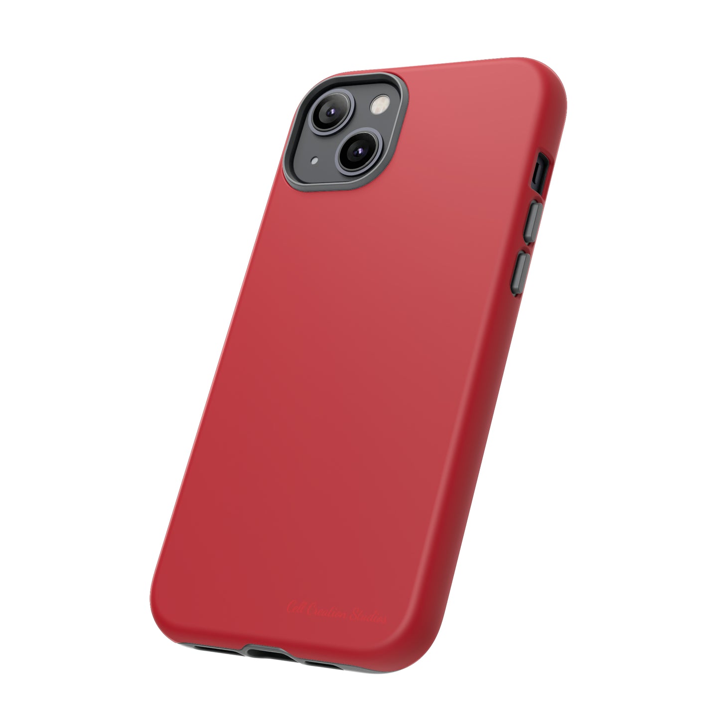 "Bold Crimson Shield" -Tough iPhone Cases