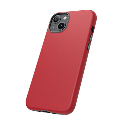 "Bold Crimson Shield" -Tough iPhone Cases