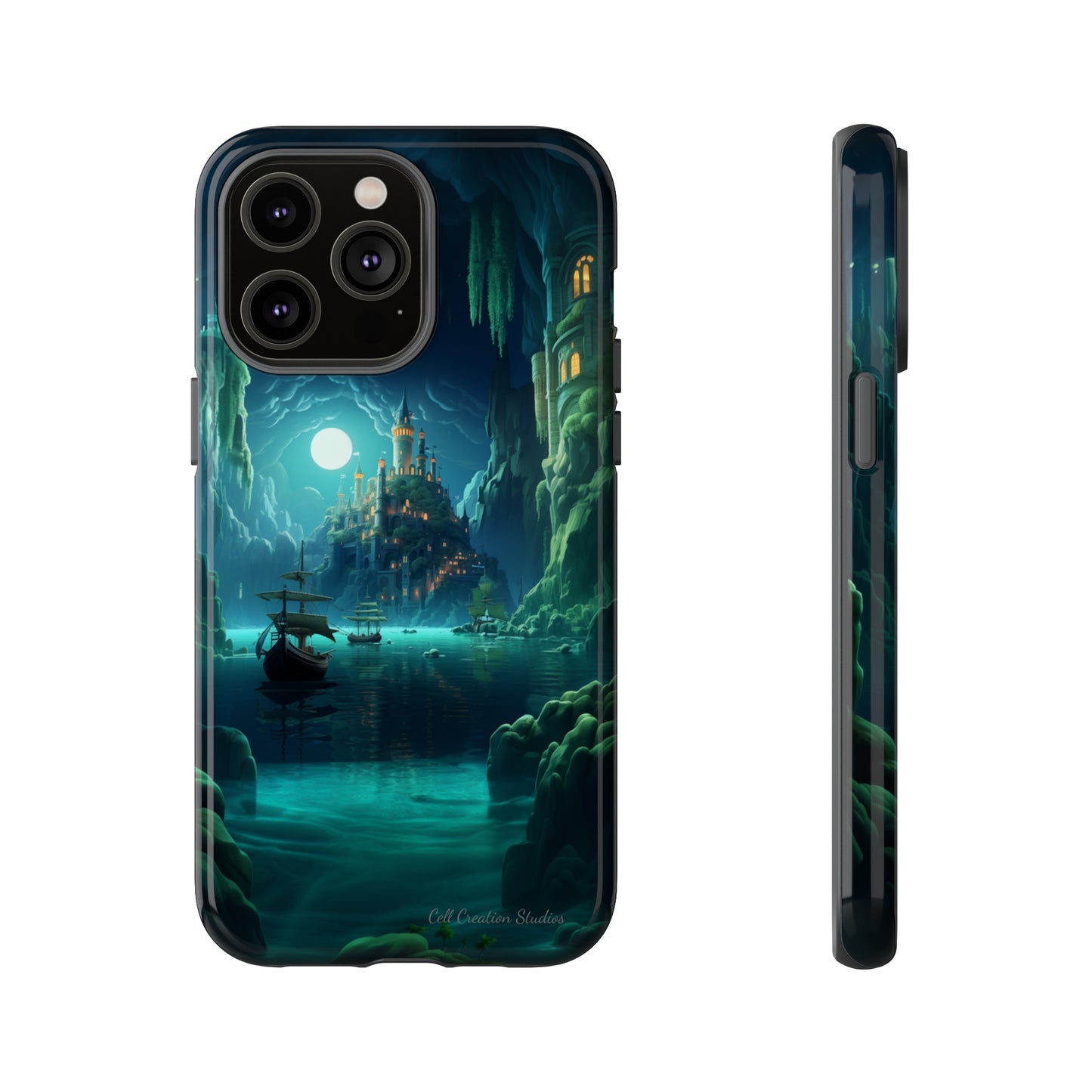 Introducing the "Moonlit Ancient City" Cell Phone Case – Explore Mysteries in the Glow of Moonlight -Tough Cases