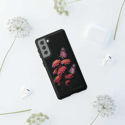 "Achillea Desert Eve Deep Rose & Butterfly" Phone Case -Tough Cases