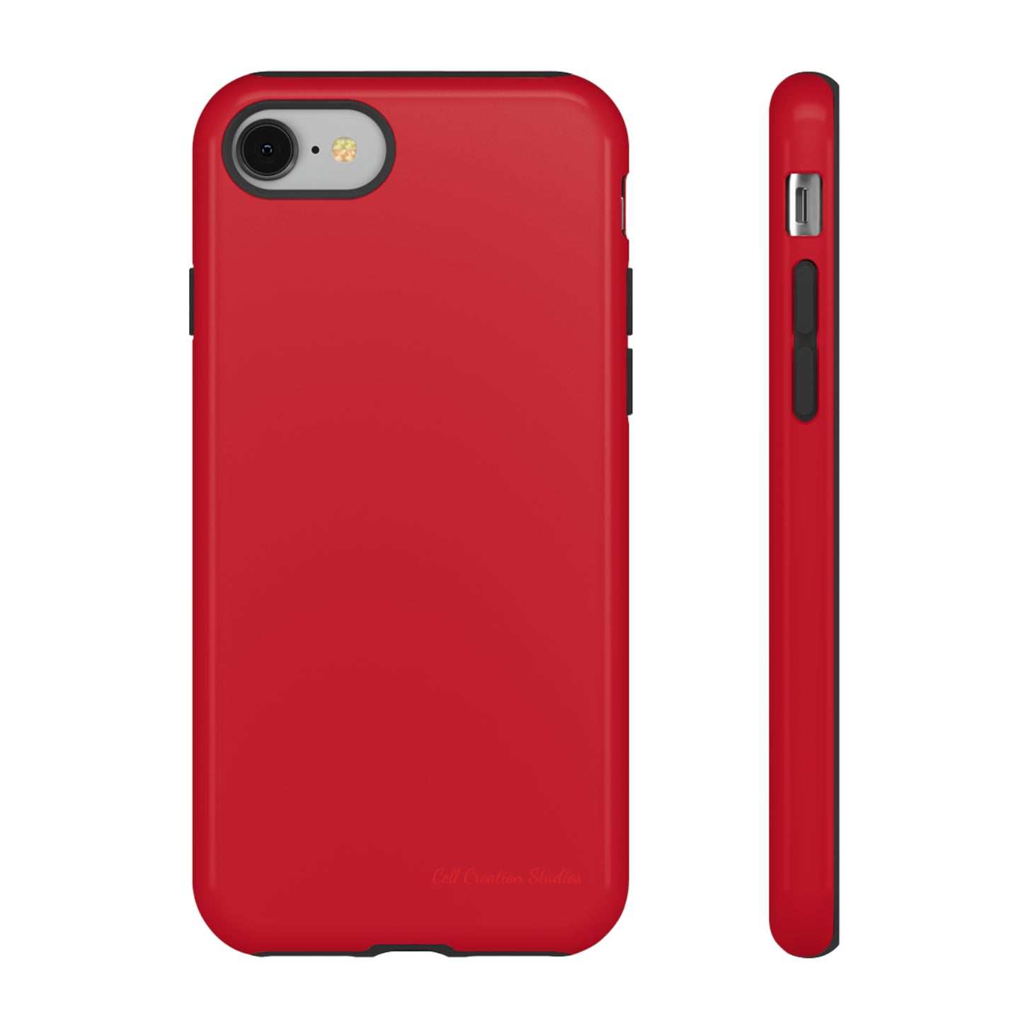 "Bold Crimson Shield" -Tough iPhone Cases