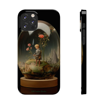 Introducing the "Miniature Gardener" Cell Phone Case – Embrace Your Imagination with a Captivating Glass-Encased Design -Slim Phone Cases