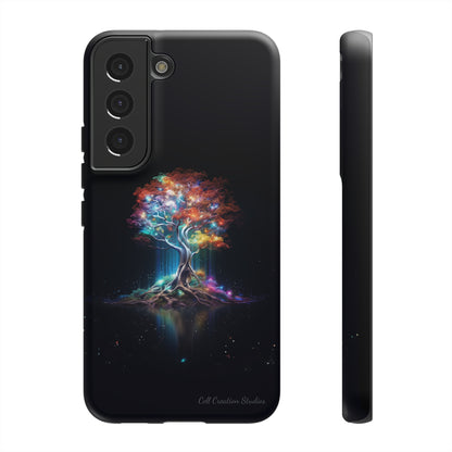 Introducing the "Vibrant Glow Tree" Cell Phone Case – Radiate Elegance with Nature's Brilliance -Tough Cases