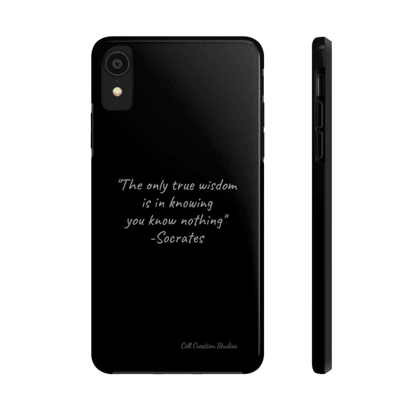 The "Socrates' Wisdom" Quote Phone Case -Tough Phone Cases