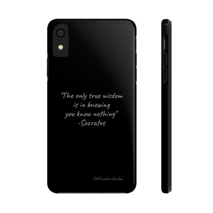 The "Socrates' Wisdom" Quote Phone Case -Tough Phone Cases