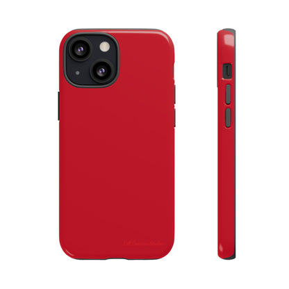 "Bold Crimson Shield" -Tough iPhone Cases