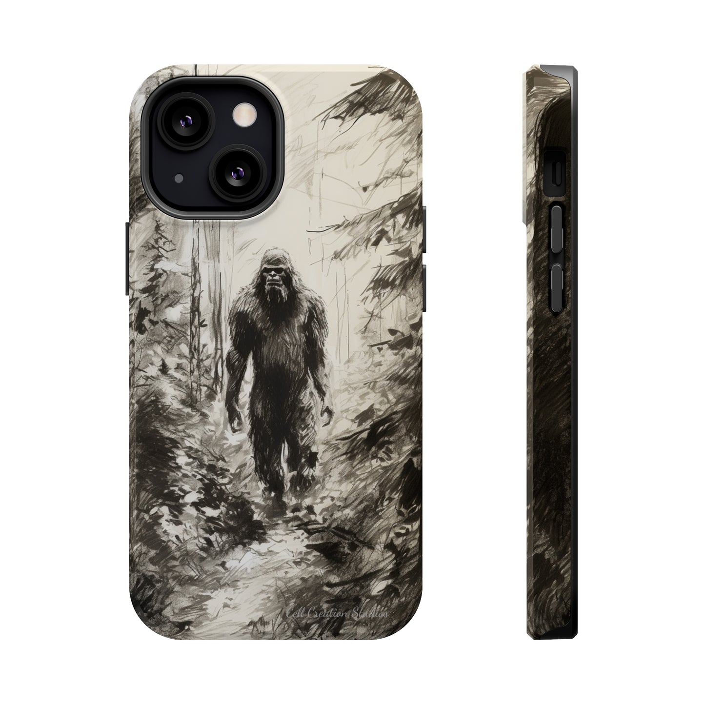 "Bigfoot in the Wilderness" Cell Phone Case – Encounter Bigfoot's Mystery -MagSafe Tough Cases