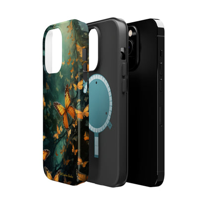 Introducing the "Butterfly Symphony" Cell Phone Case – Embrace the Dance of Nature! -MagSafe Tough Cases