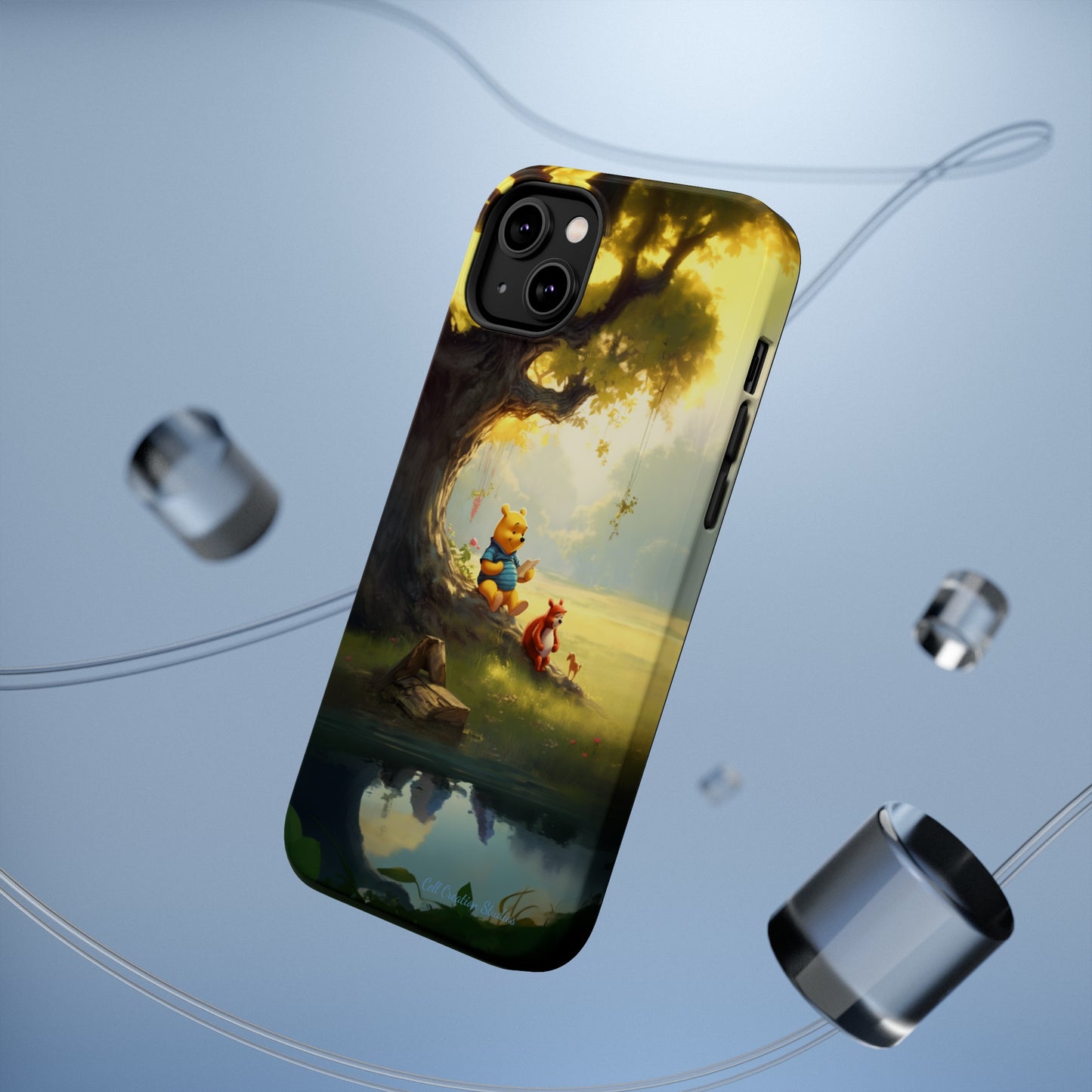 Introducing the "Winnie-The-Pooh Storytime" Cell Phone Case – A Nostalgic Journey with Friends -MagSafe Tough Cases